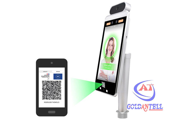 Scanner de la température de reconnaissance des visages de machine d'assistance d'empreinte digitale de WIFI Code QR