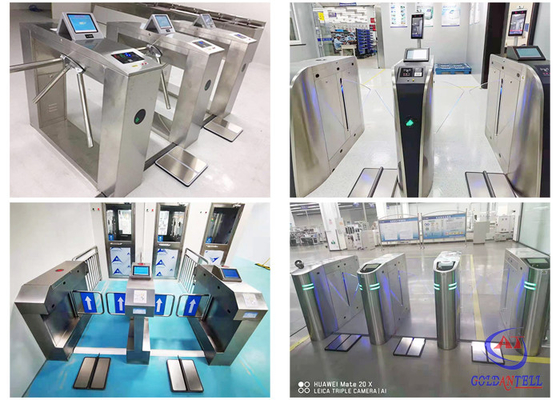 Matériel d'intérieur de la porte IP54 SUS304 de tourniquet d'ESD Access de piéton pour le laboratoire/Facotry