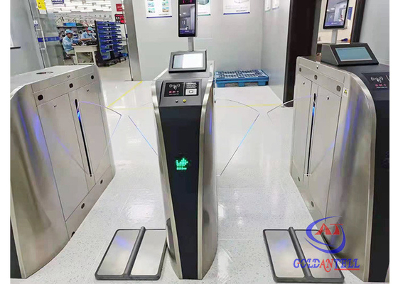 304 porte intelligente de barrière de tourniquet piétonnier de l'acier inoxydable Esd