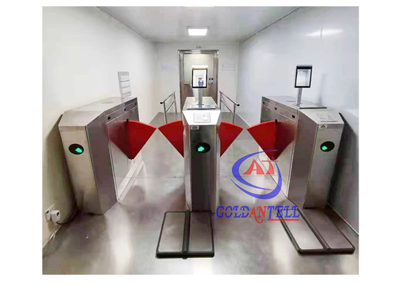 Porte intelligente de barrière de contrôle de chemin piétonnier de tourniquet d'aileron de SUS304 Esd