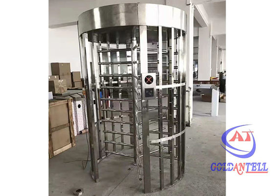 Acier inoxydable de la porte 304 simples de tourniquet de taille de Rotrary d'entrée pleins pour la prison