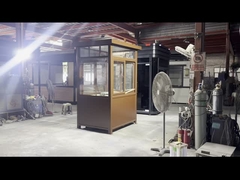 Boîte de billetterie intégrale entièrement équipée en acier coloré avec conception et couleur personnalisables