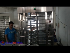 GAT-504 tourniquet complet à entrée unique avec lecteur de cartes et lecteur de commande d'empreintes digitales