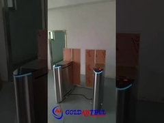 GAT-632 Haute sécurité Barrière coulissante en acier inoxydable Porte de sécurité Mécanisme de porte empreinte digitale